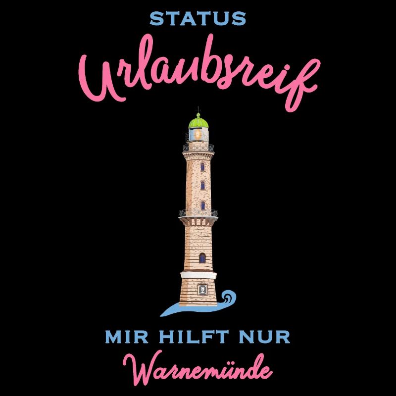 Kultiger alter Leuchtturm Warnemünde , Urlaubsreif