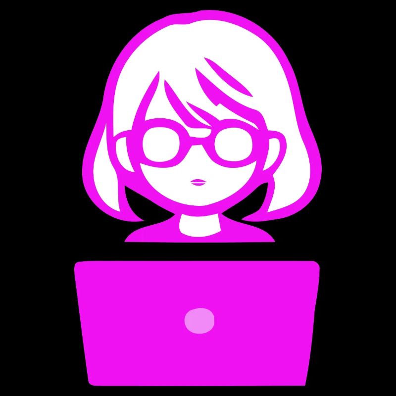 Frau mit Computer Programmierer Coder