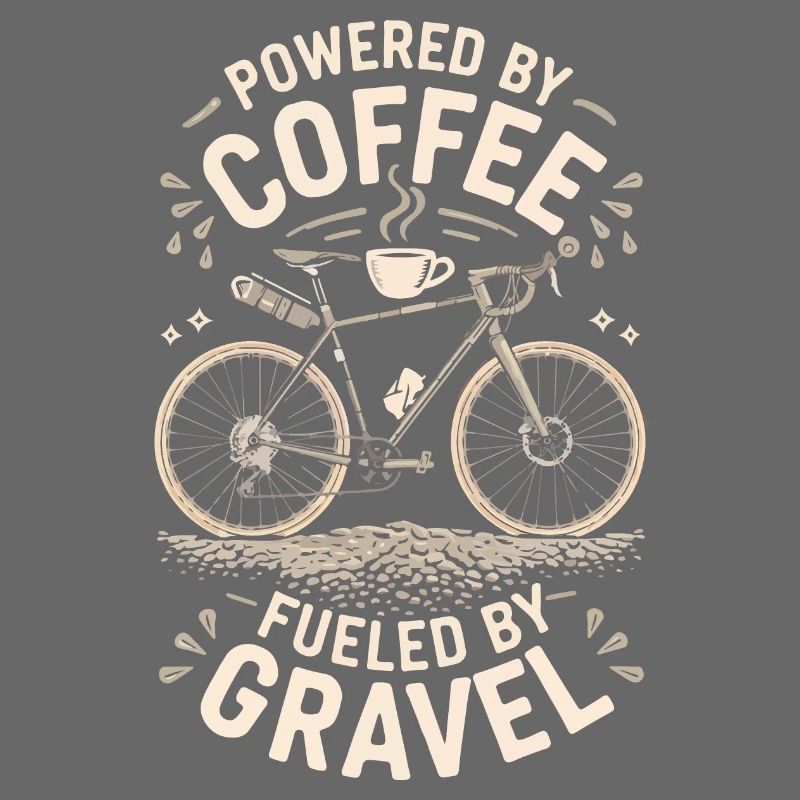 Graphique de vélo alimenté par le café