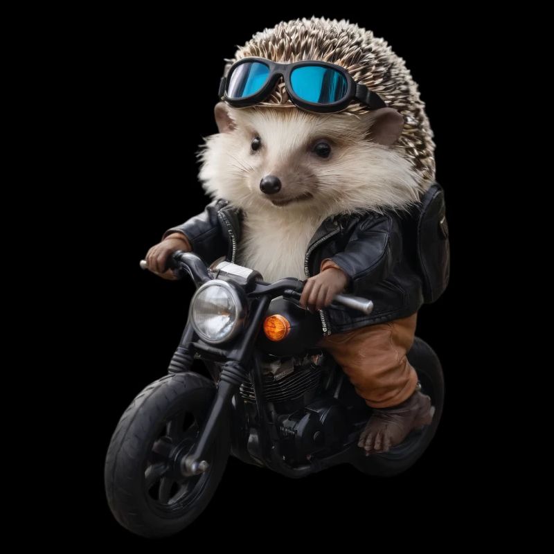 Herisson motard