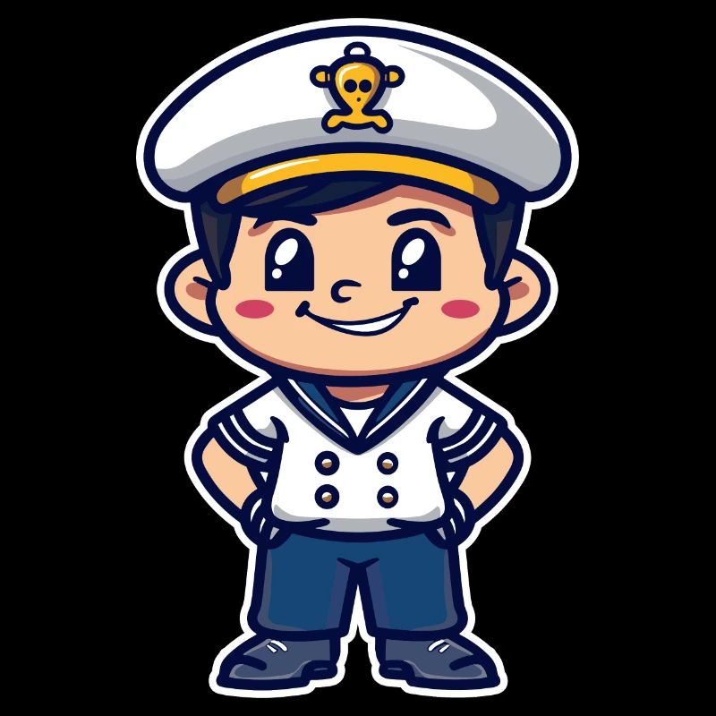 Petit marin capitaine bande dessinée