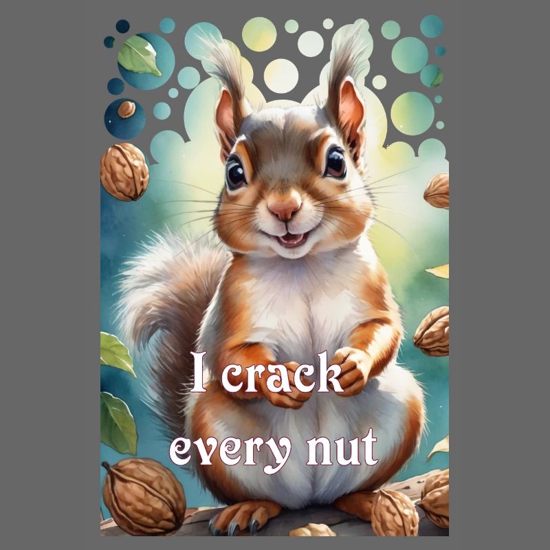 Clever squirrel I crack every nut