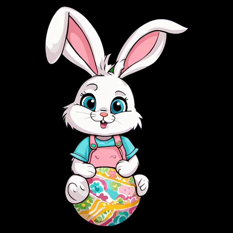 Easter bunny with Easter eggs