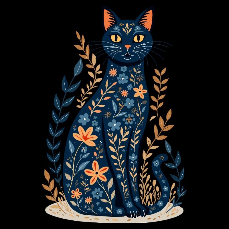 Chat floral