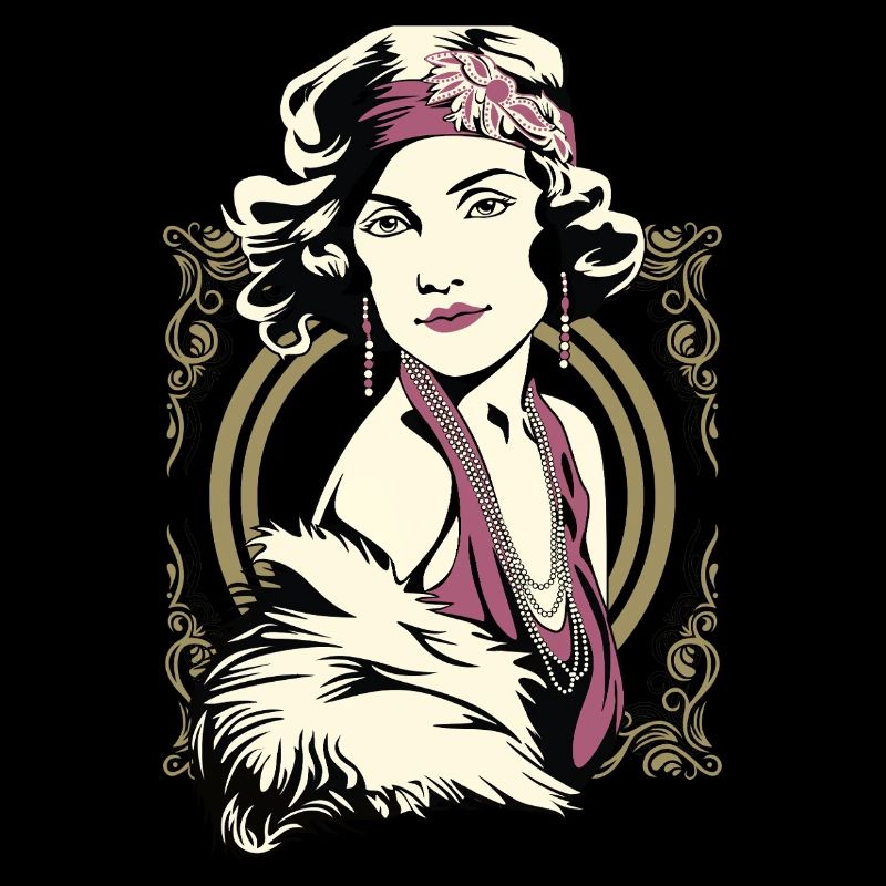Flappers Mädchen VIOLETT