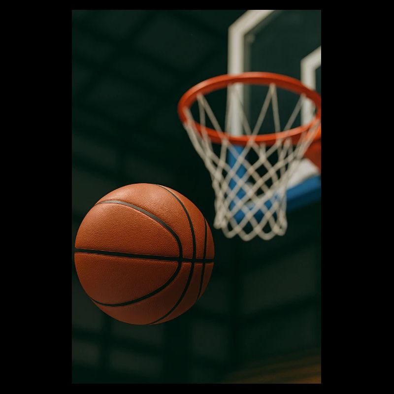 Le basket-ball en route vers le panier