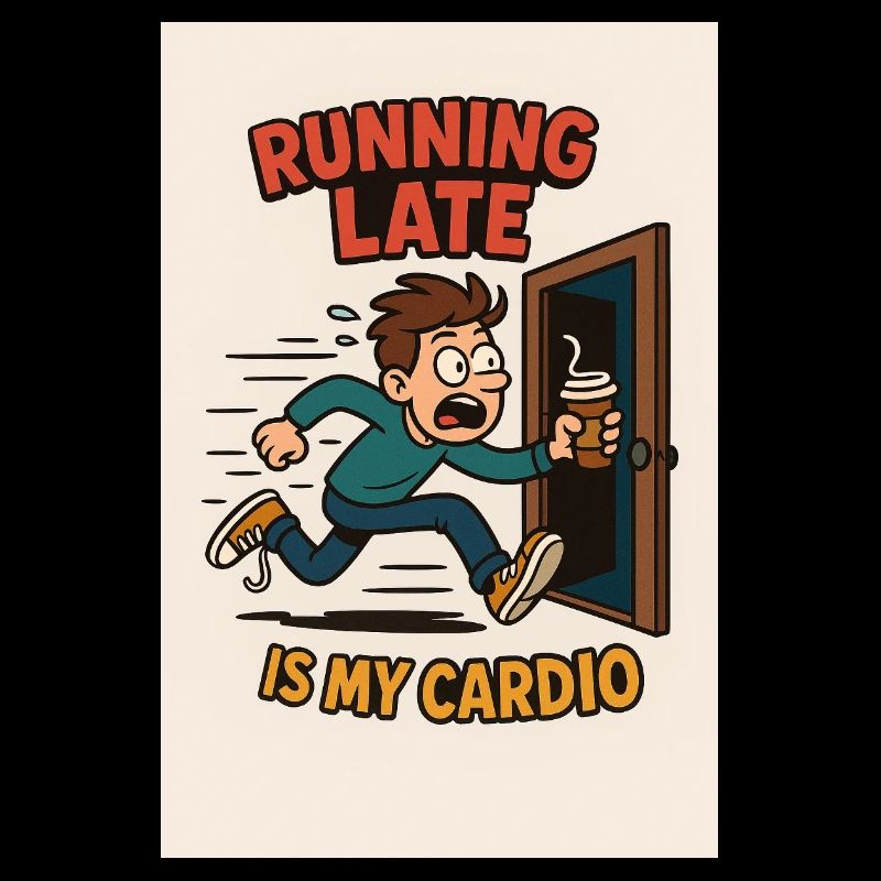 Courir en retard est ma conception cardio