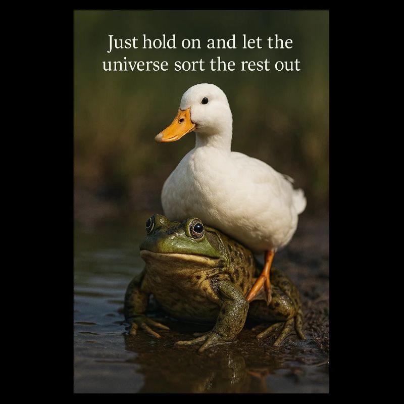 Halten Sie einfach durch