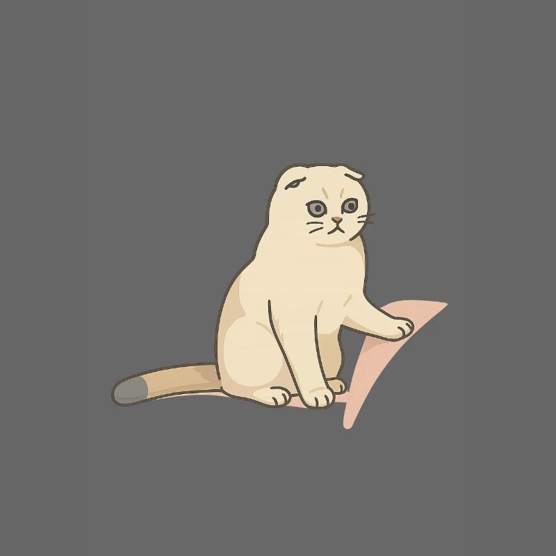 Chat mignon avec une expression mélancolique