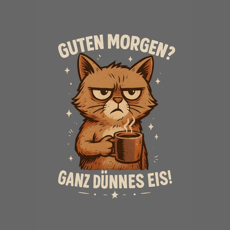 Drôle de chat avec un dicton effronté
