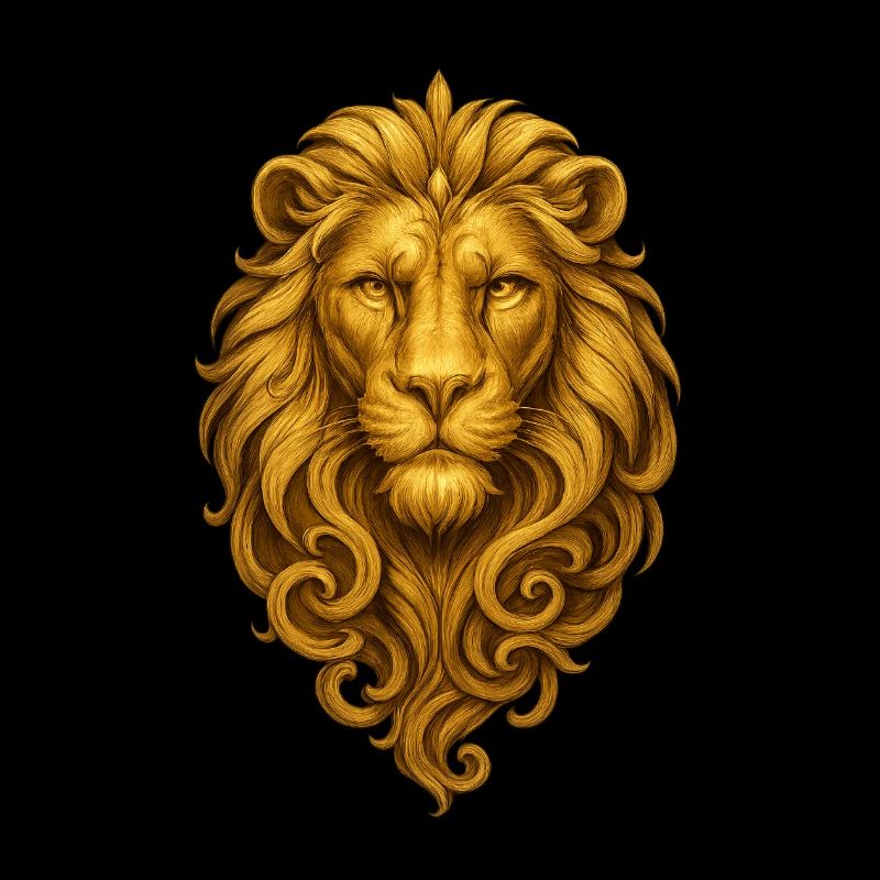 Lion design, various items