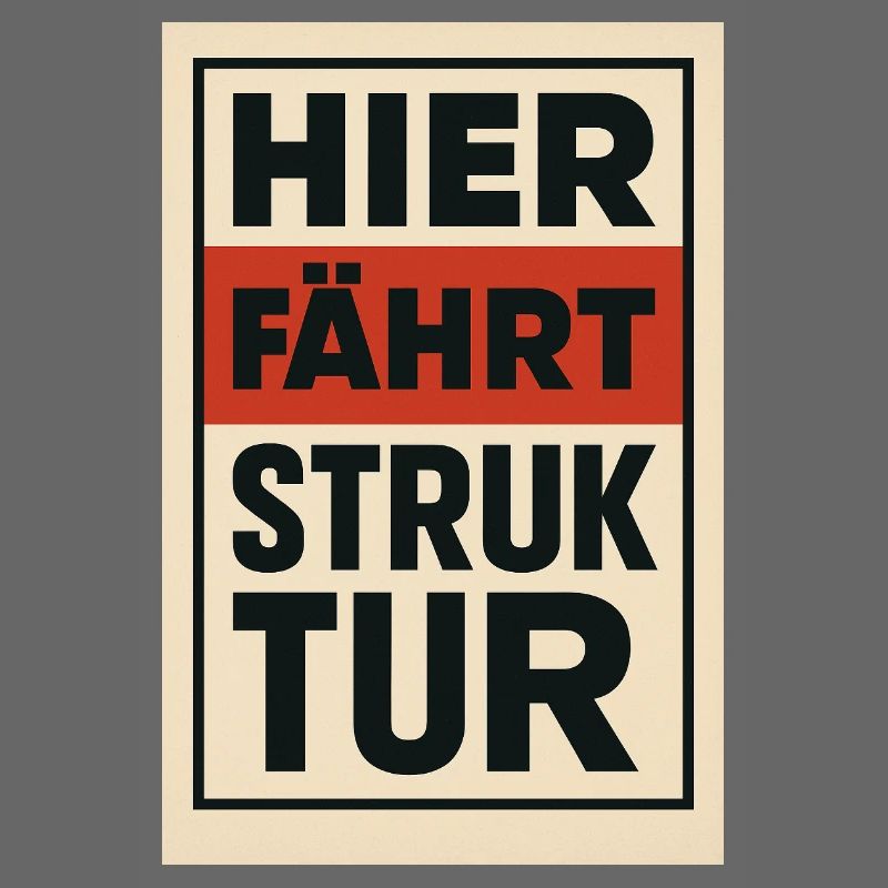 Here Drives Structure 1930s Poster