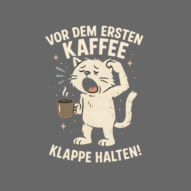 Coffee Cat Monday Work Office Saying