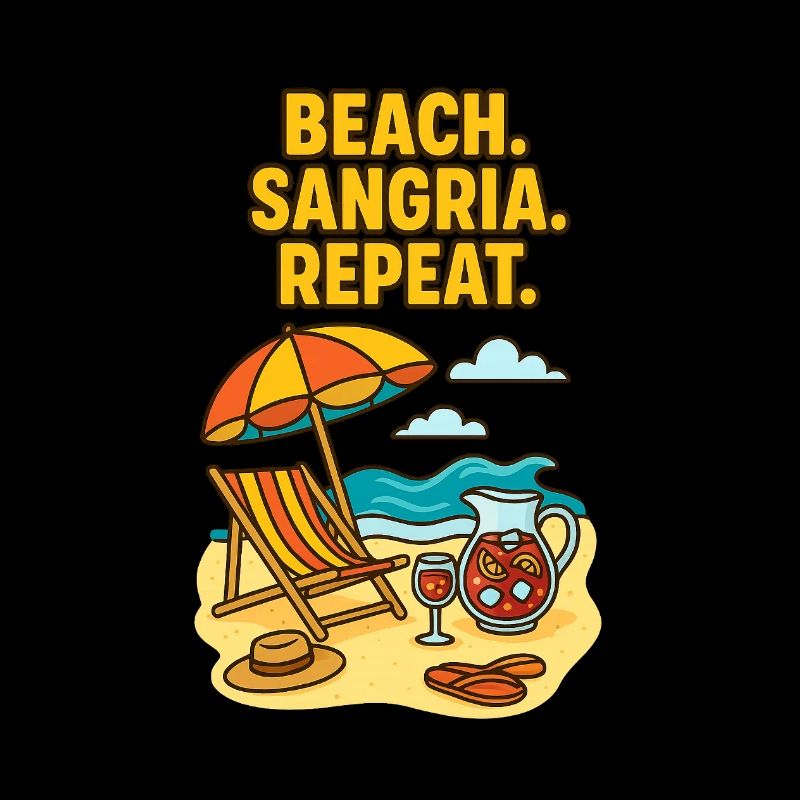 Beach Sangria Repeat Mallorca Spain