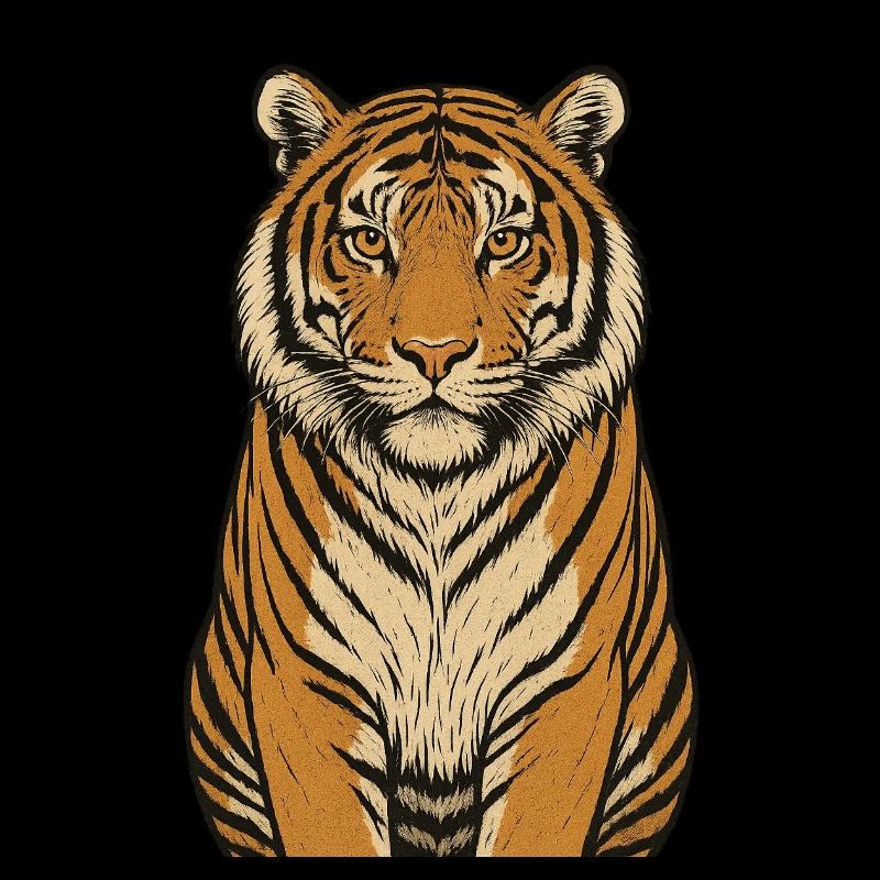 Blick des wilden Tigers