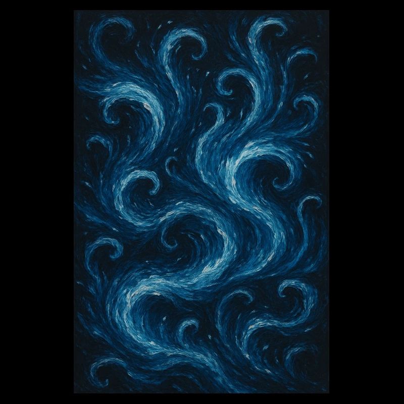 Blauer Wasserwirbel