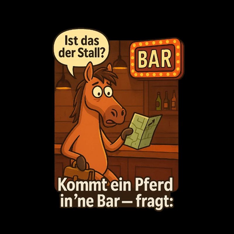 Pferd in Bar ist das der Stall?