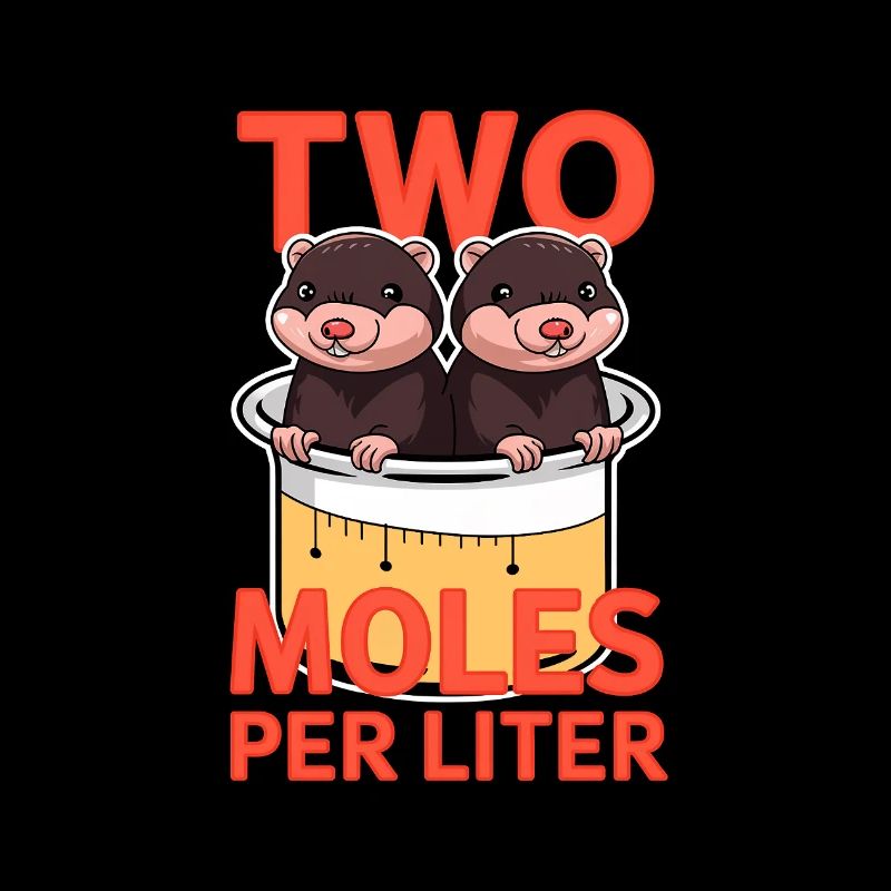 2 Mole - Chimie Jeu de mots sur la science