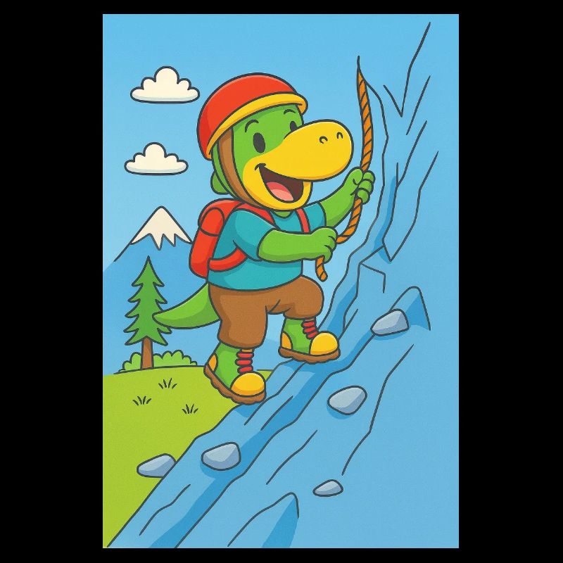 little dino climbs