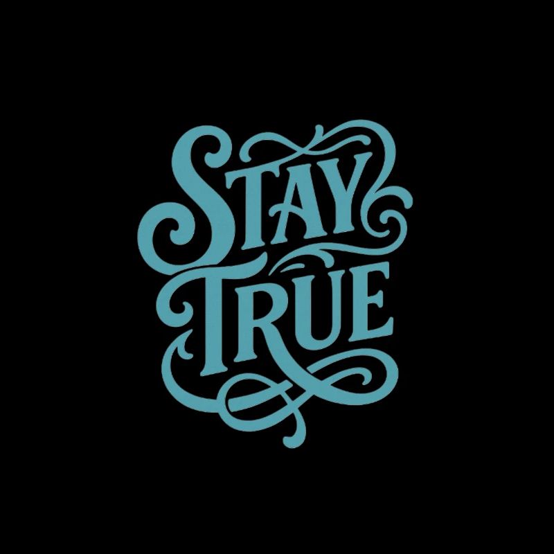 Stad True Typografie Schwung