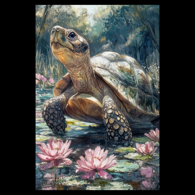Illustration einer Schildkröte