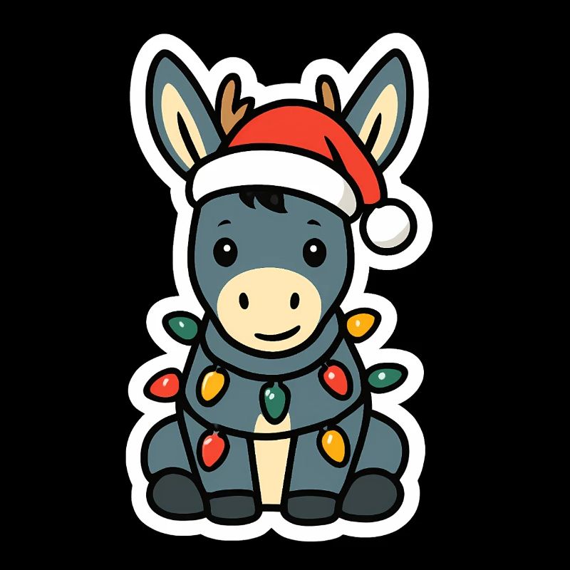 Âne Elfe Noël Hiver Noël Père Noël