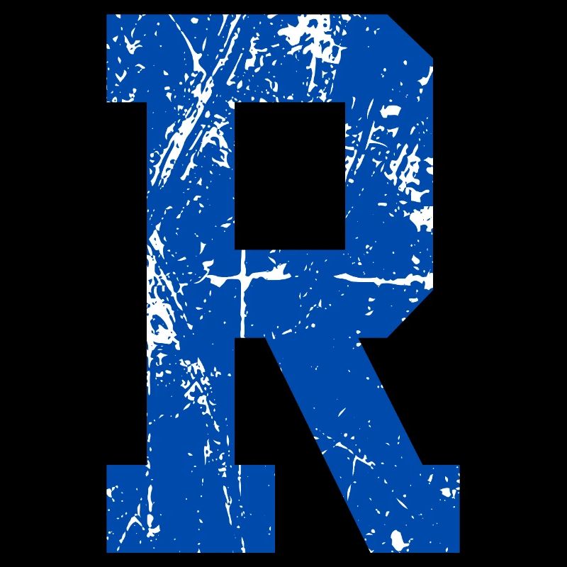 Letter r retro sport