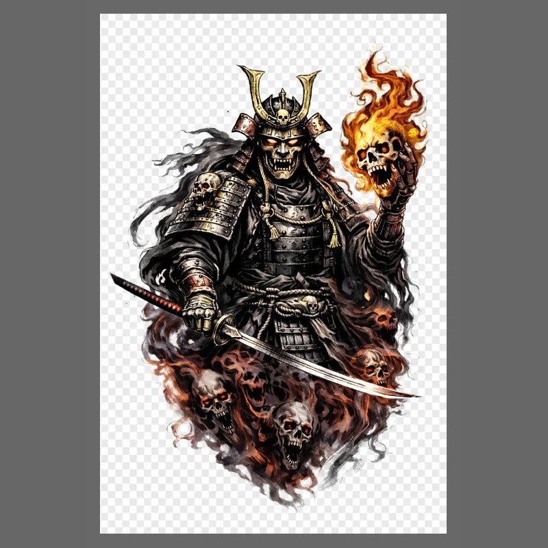 Flammenschädel-Samurai