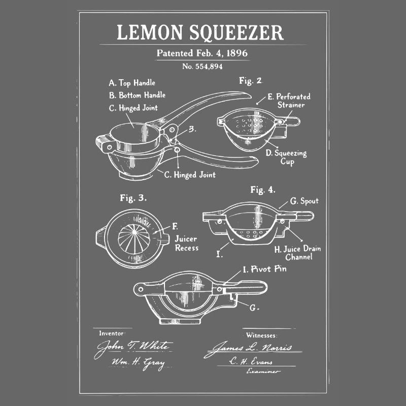 Lemon Squeezer Patent Sketch