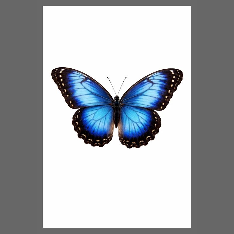 Ailes de papillon bleu
