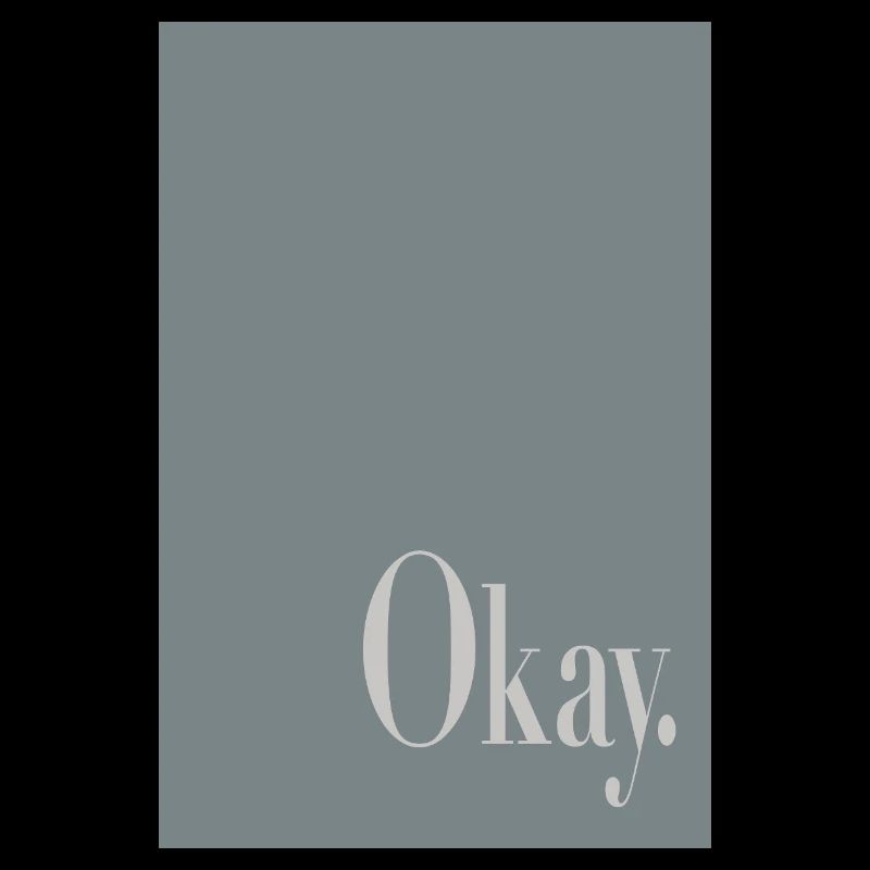 Modern Minimal Poster – Okay