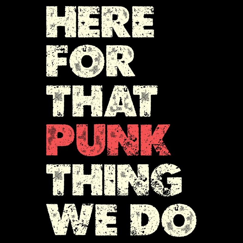 Here For That Punk Thing Typo