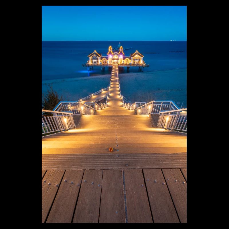 Seebrücke am Ostsee Strand