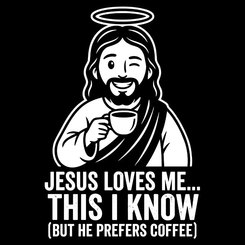 Jesus Loves Me He Prefers Coffee