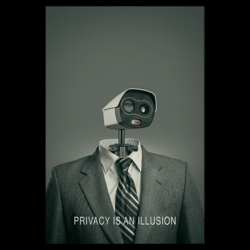 Privacy Is An Illusion Poster Minimal