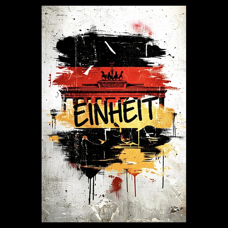 Deutsche Einheit Berlin Brandenburger Tor Poster