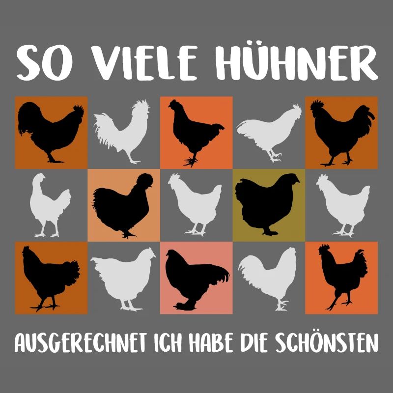 J’ai les plus beaux poulets Graphique de poulet coloré