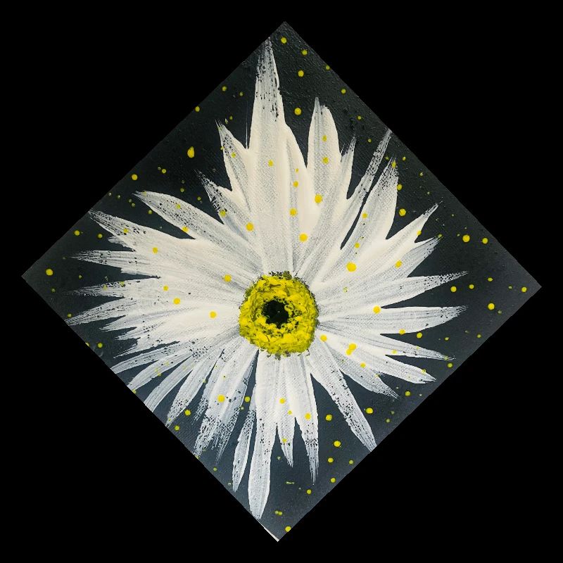 Design Edelweiss-noir-blanc