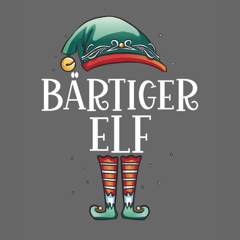 Weihnachten Partnerkostüm Bärtiger Elf Elfe Elfen