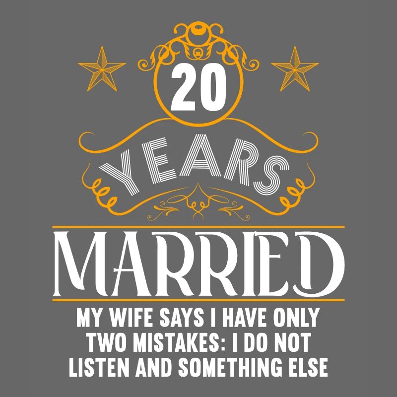 20 years married only 2 mistakes 20th wedding anniversary