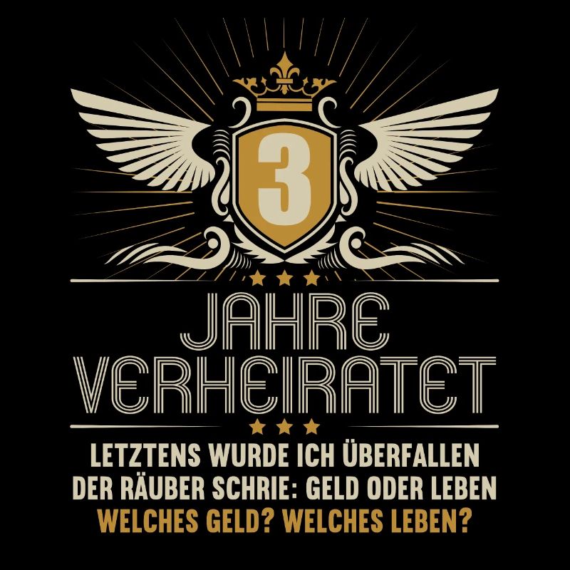 3 Jahre verheiratet zynisch 3.Hochzeitstag