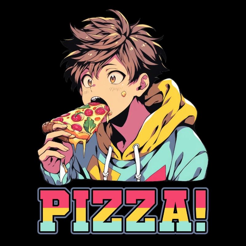Pizza Lover Junge Mädchen Anime Manga Pizza