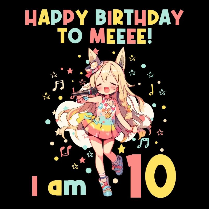 Anime Mandga K-Pop KPop Mädchen 10. Geburtstag