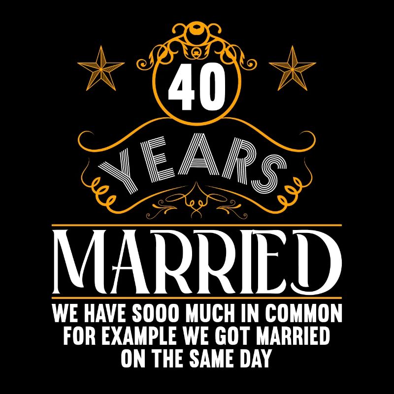 Nous avons beaucoup en commun 40e anniversaire de mariage