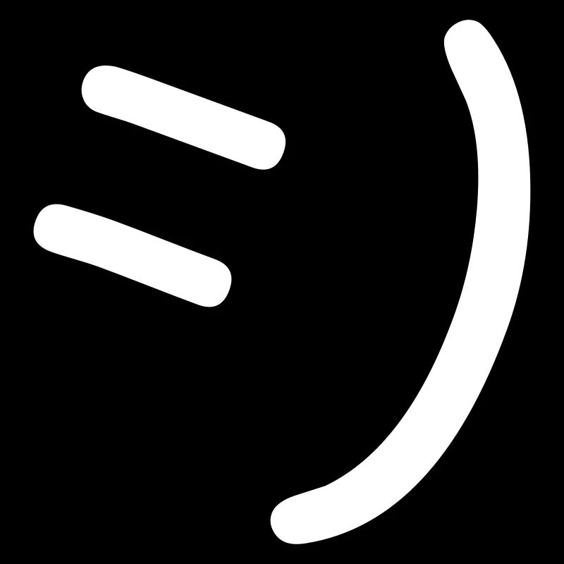 Face Mask - Big Smile Comic - Black
