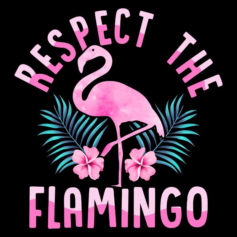 Respect Le Flamant Mignon Oiseau Rose