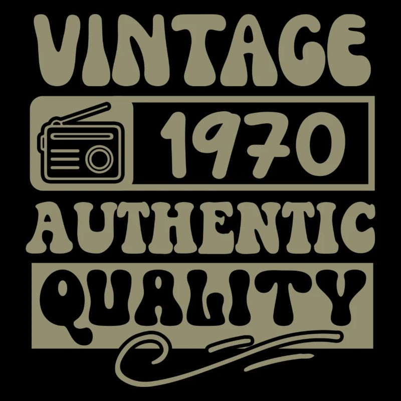 Authentic 1970 Millésime 1970 - Vintage 1970 Rétro
