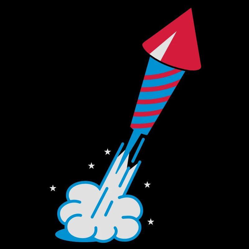 Fireworks rocket launch