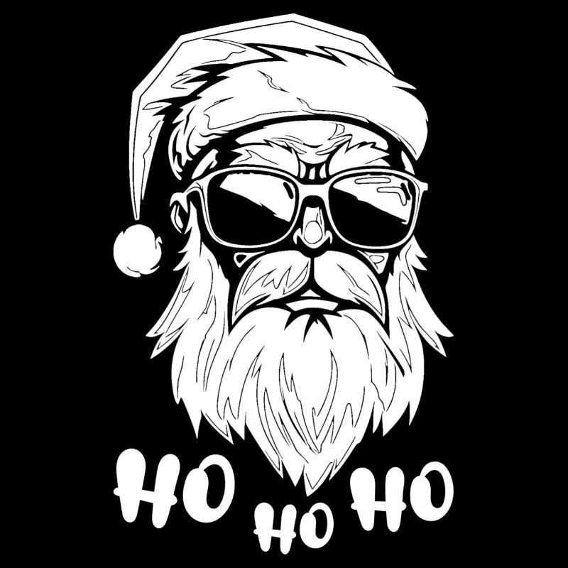 Chilliger Santa mit Sonnenbrille HoHoHo