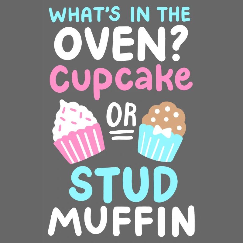 Cupcake oder Stud Muffin Gender Reveal Party